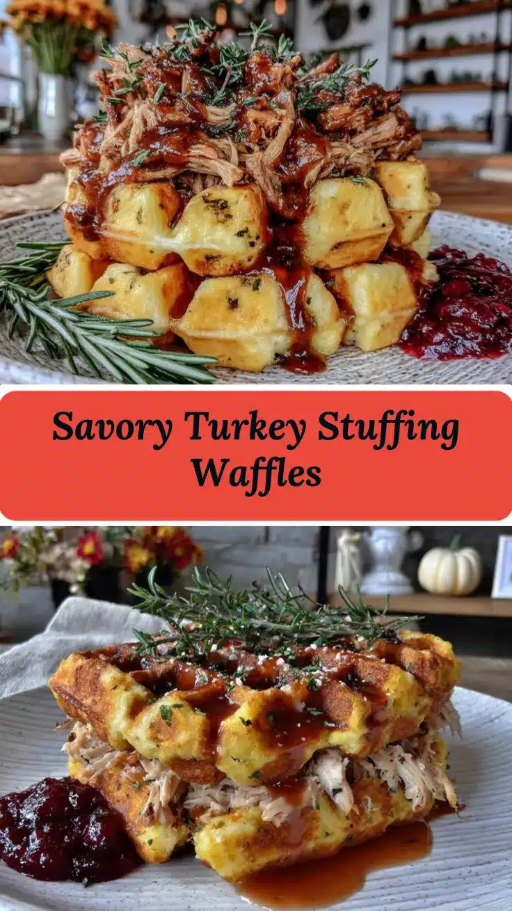 turkey stuffing waffles recipe