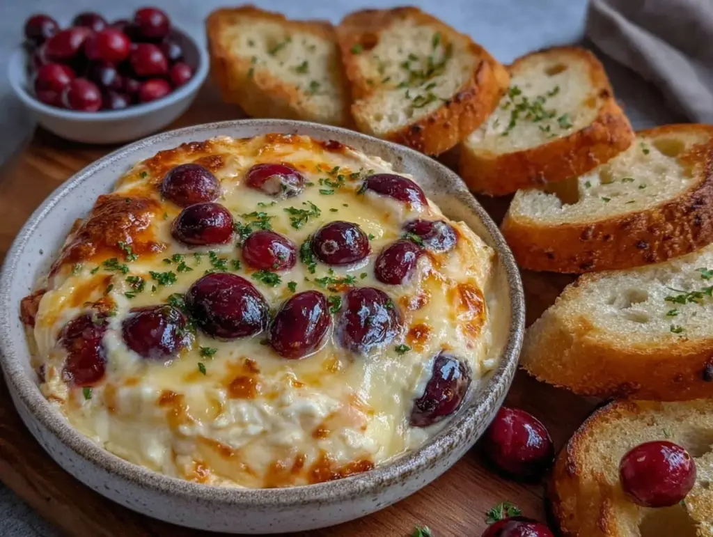 Warm Cranberry White Cheddar Dip - featured image
