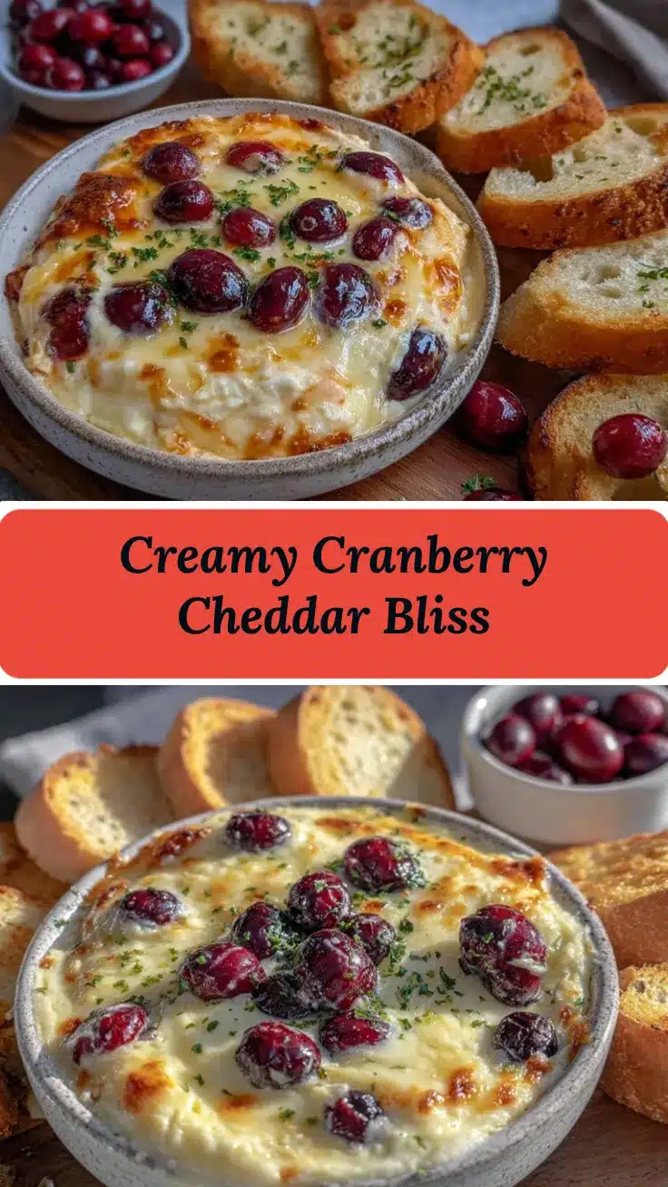 Warm Cranberry White Cheddar Dip recipe
