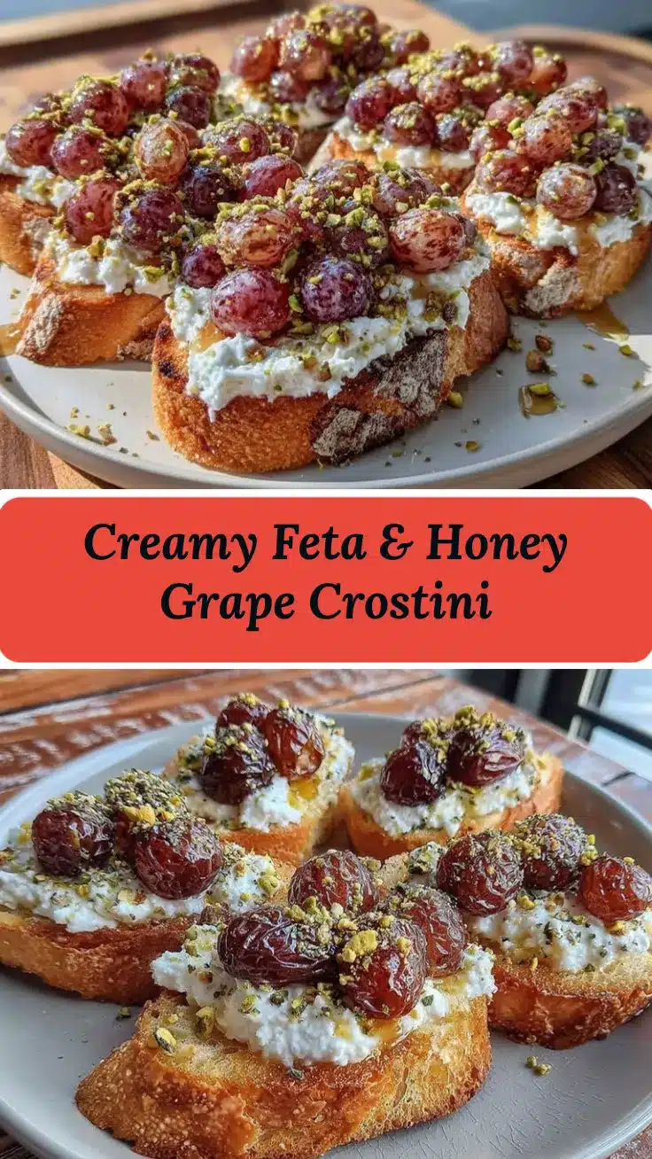 whipped feta crostini recipe