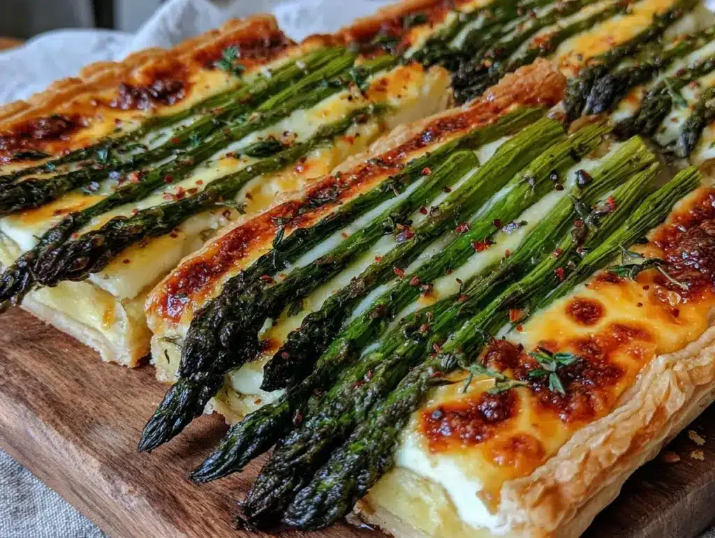 asparagus and Gruyere tart - featured image