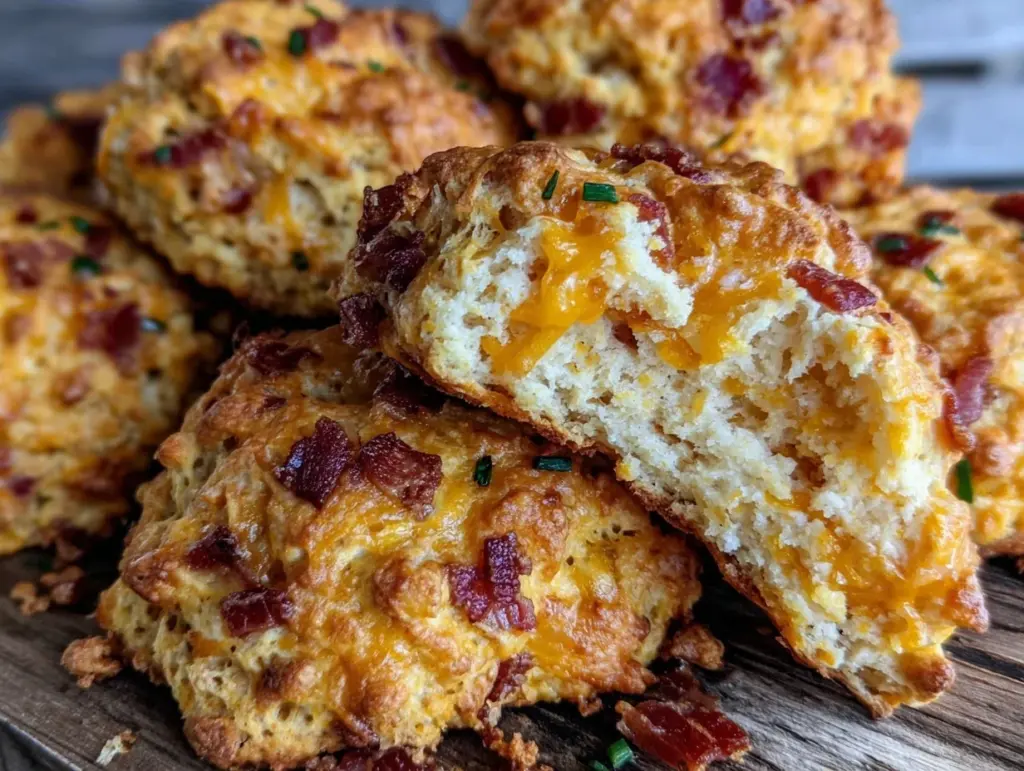 bacon cheddar scones - featured image