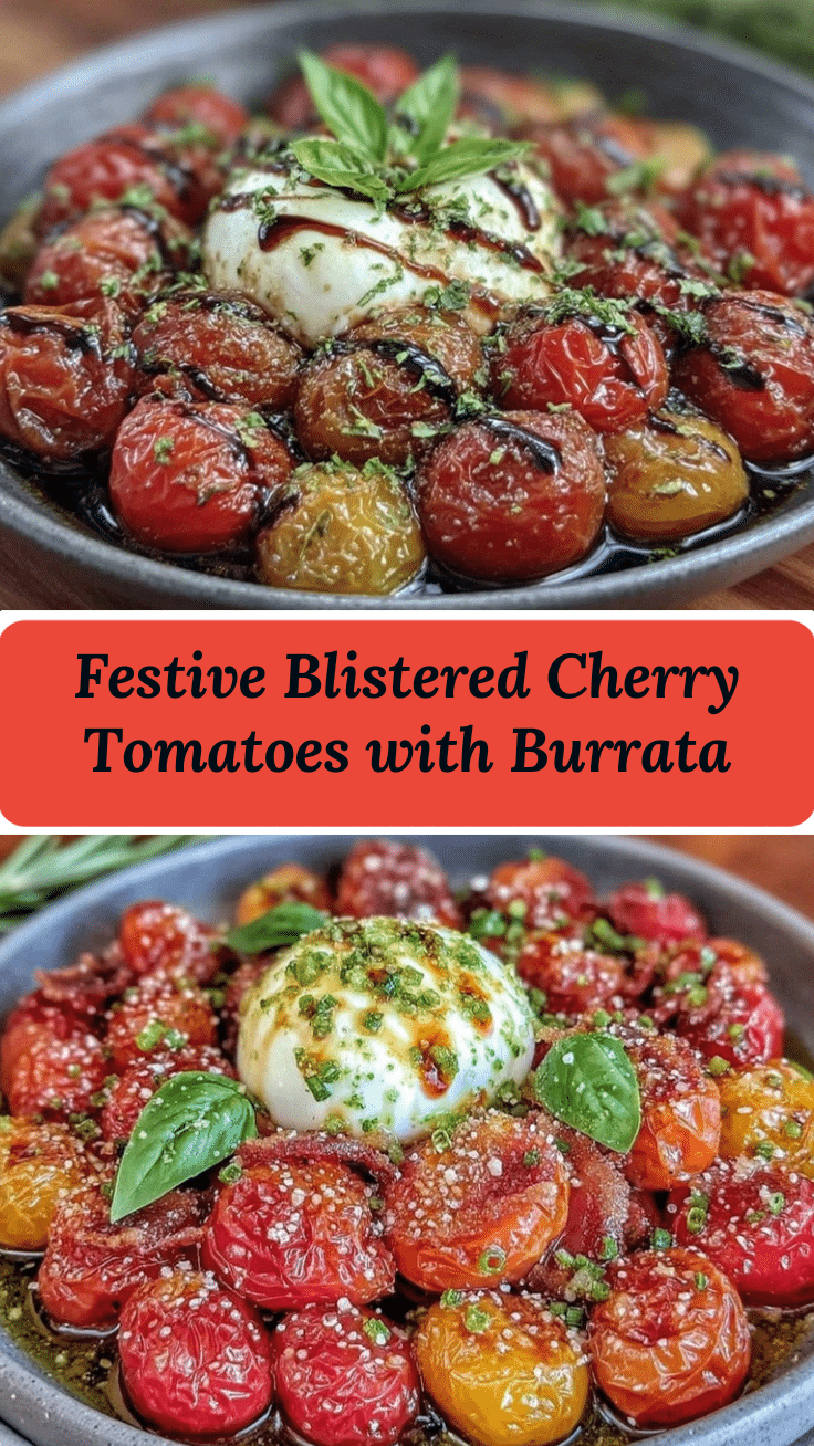 blistered cherry tomatoes with burrata recipe