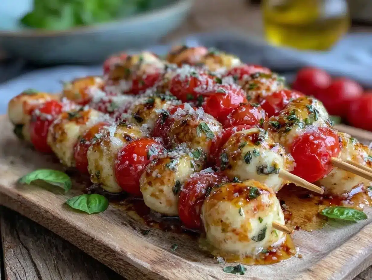 Caprese Salad Skewers preparation steps