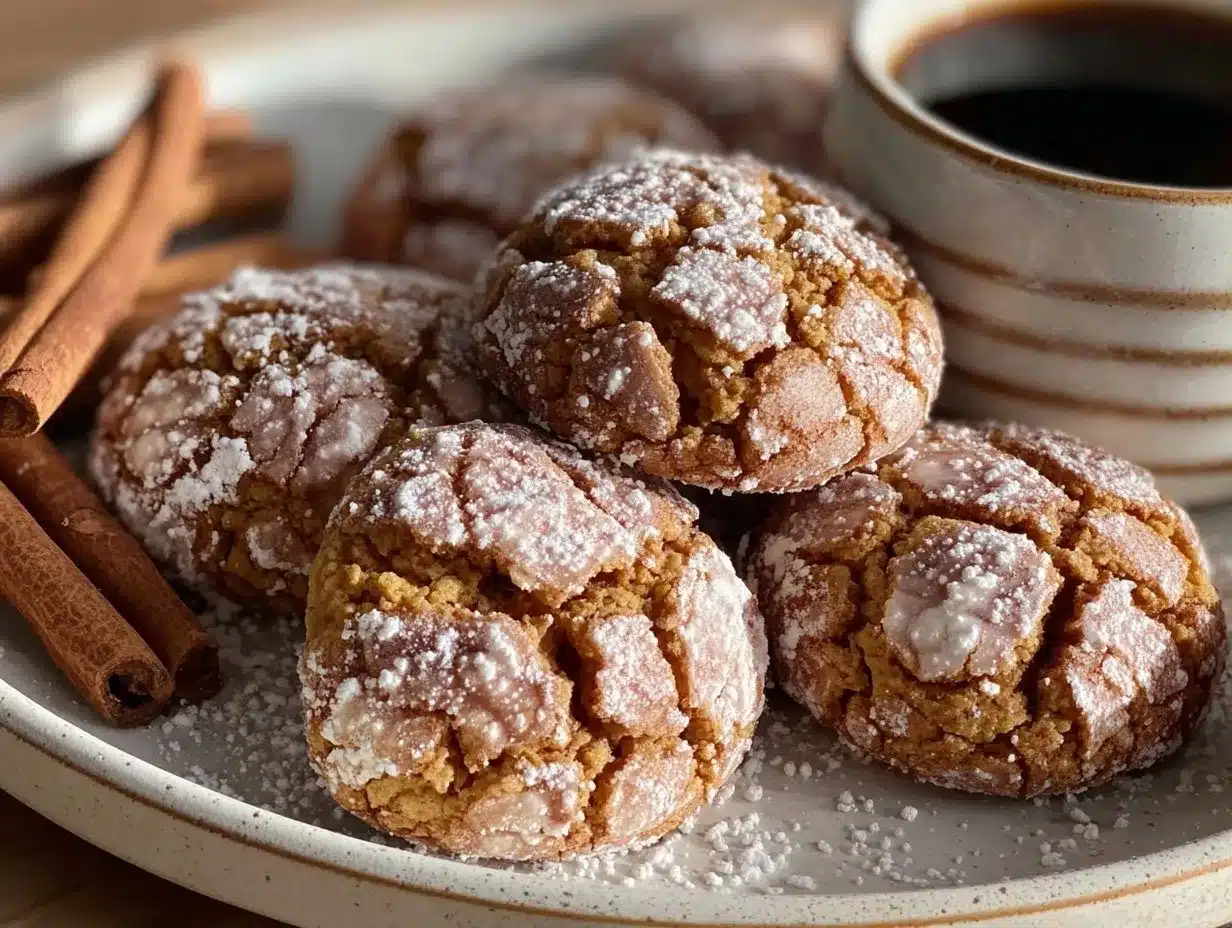 cinnamon coffee crinkles preparation steps