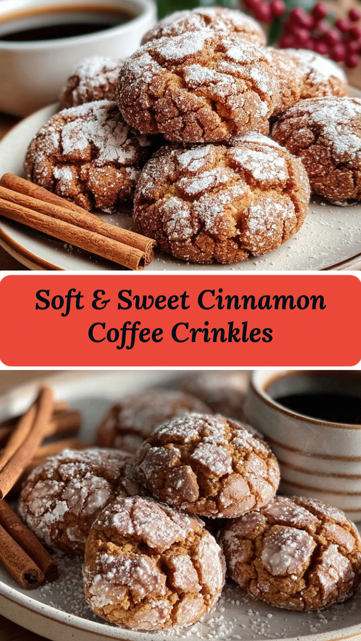 cinnamon coffee crinkles recipe