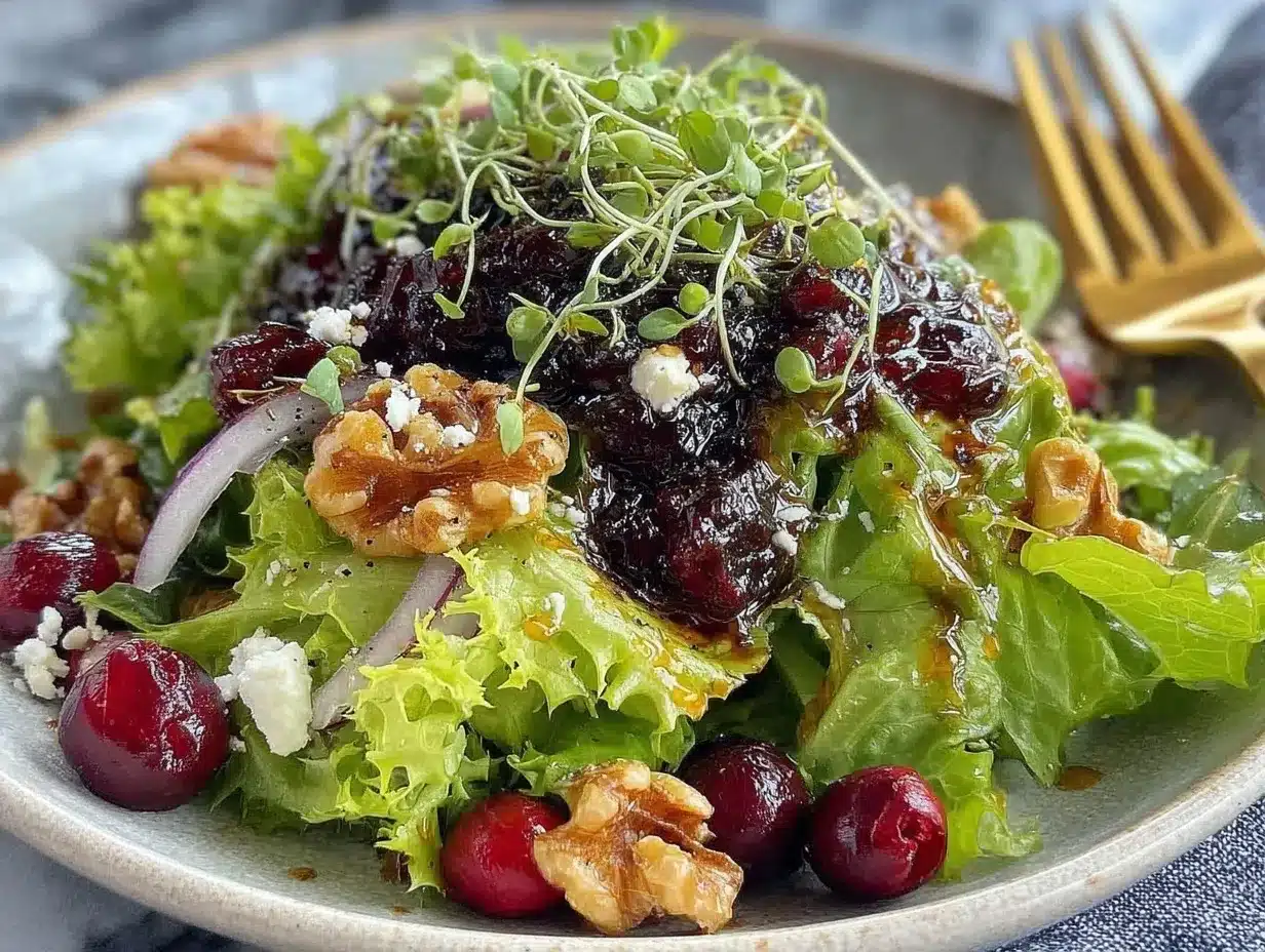 cranberry walnut salad preparation steps