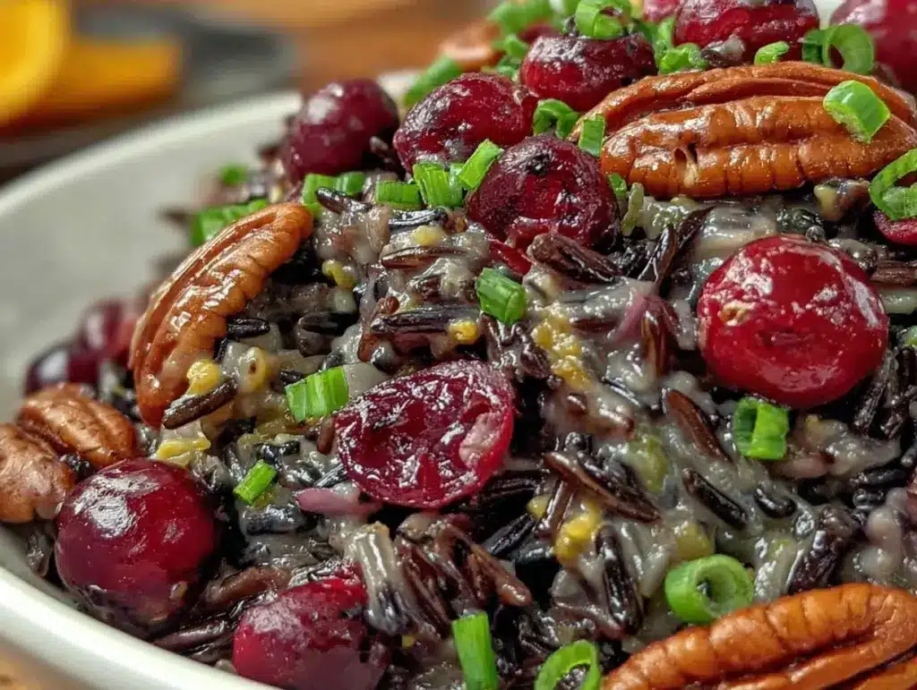 cranberry wild rice pilaf - featured image
