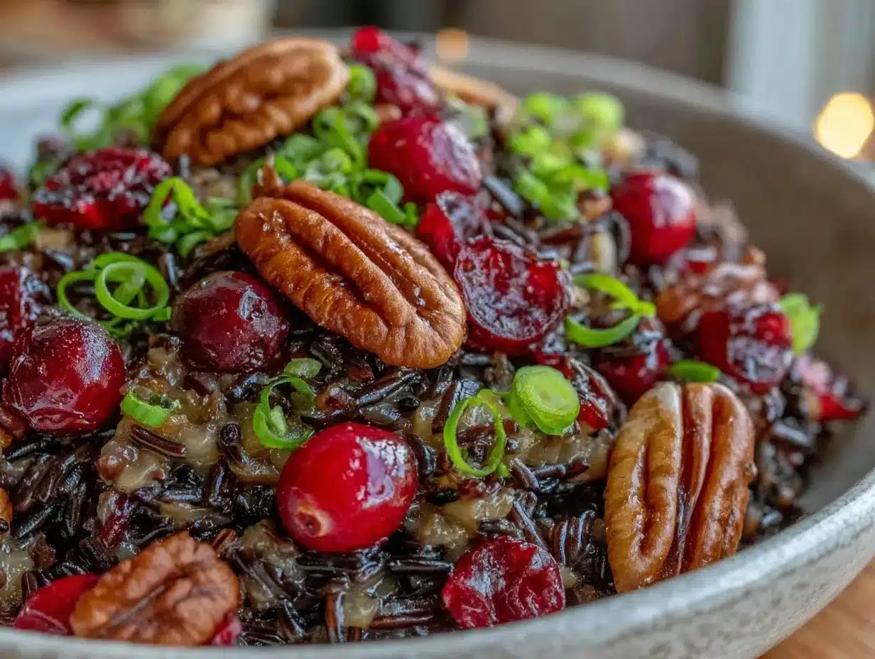 cranberry wild rice pilaf preparation steps