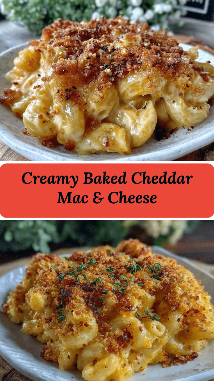 creamy baked cheddar mac-and-cheese recipe