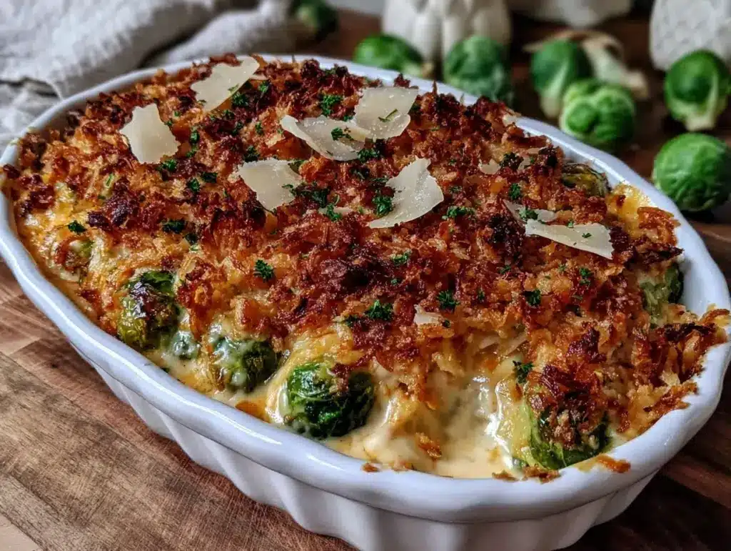 Creamy Brussels Sprouts Casserole - featured image