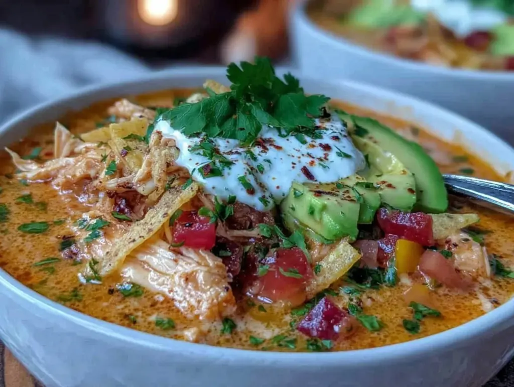 creamy chicken tortilla soup - featured image