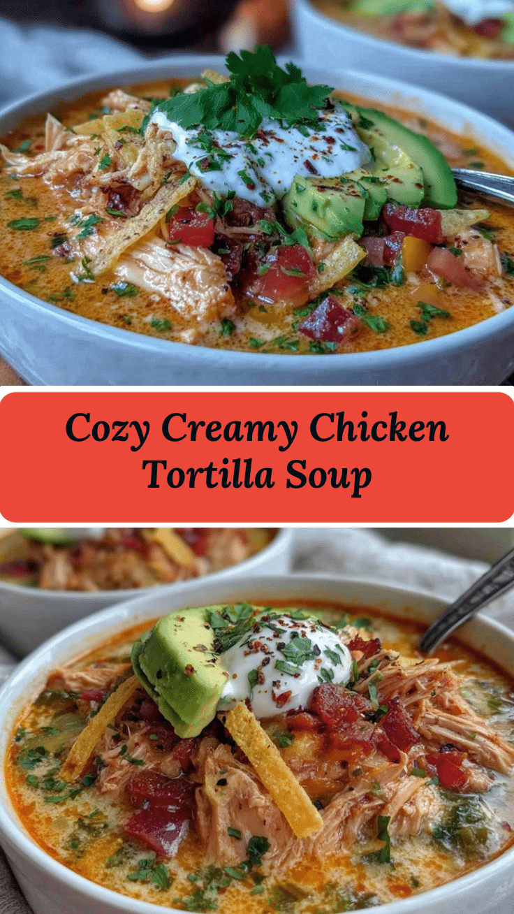 creamy chicken tortilla soup recipe