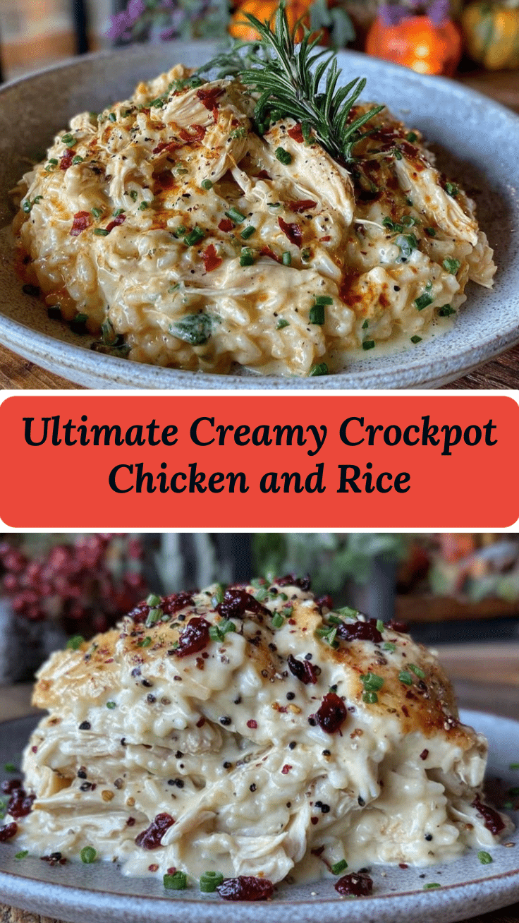 creamy crockpot chicken and rice recipe