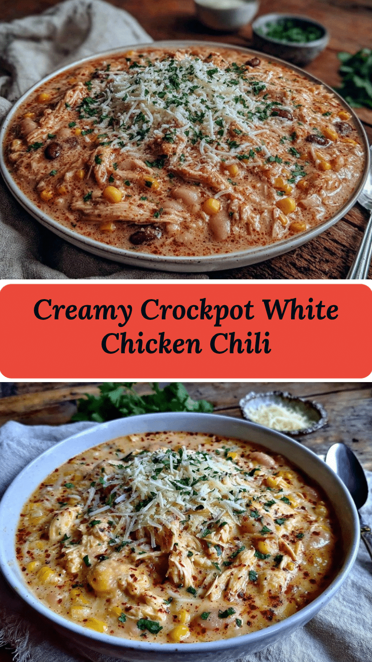 creamy crockpot white chicken chili recipe