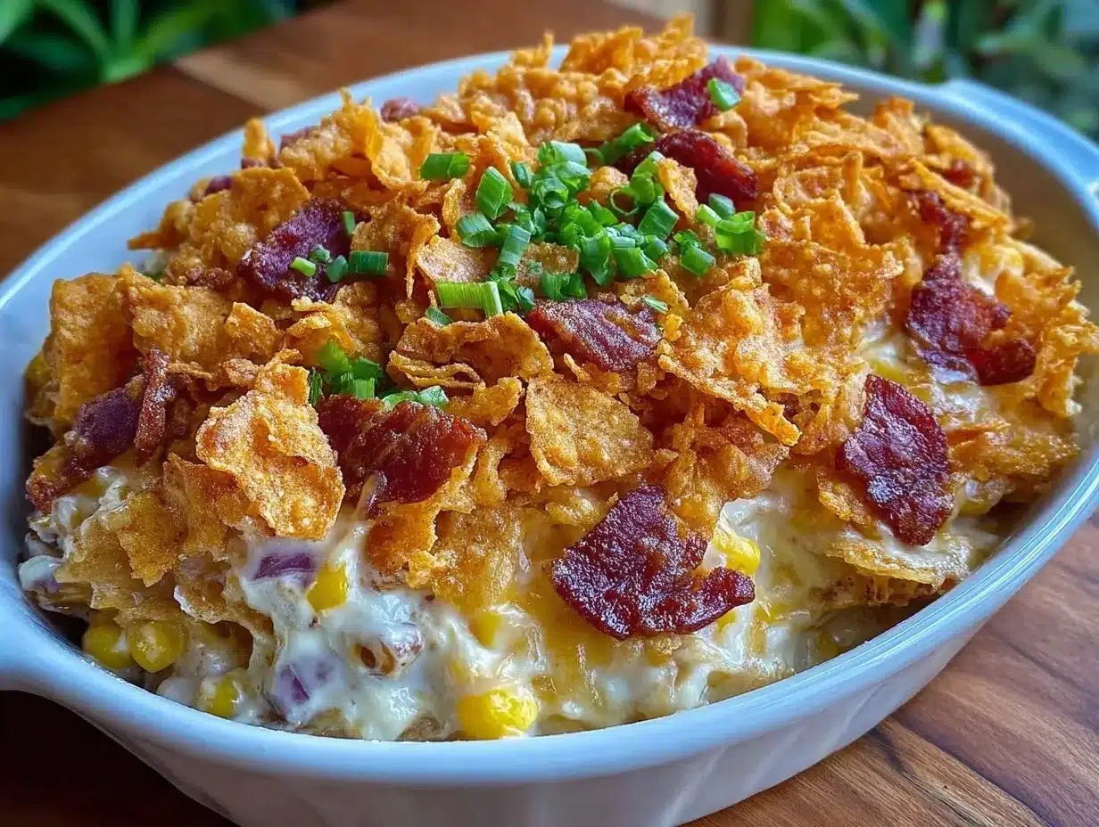 creamy doritos chicken casserole preparation steps