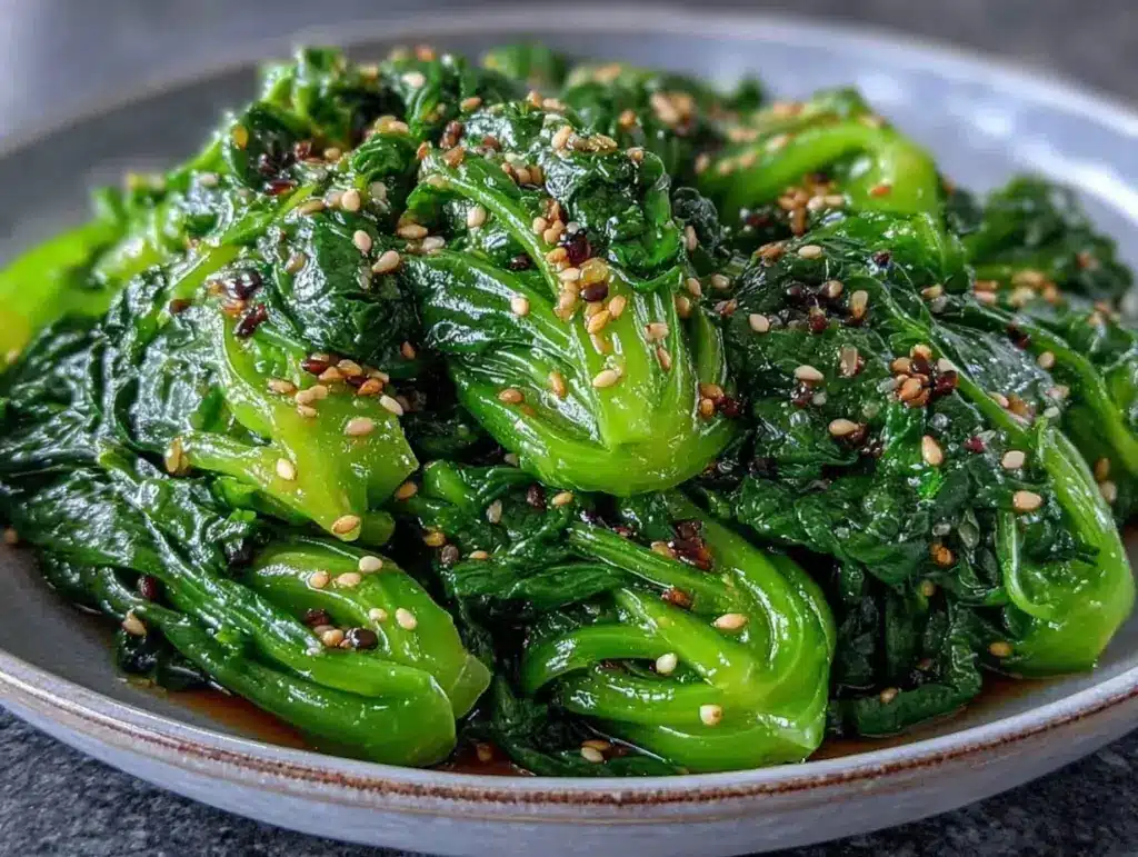 creamy Japanese sesame spinach - featured image