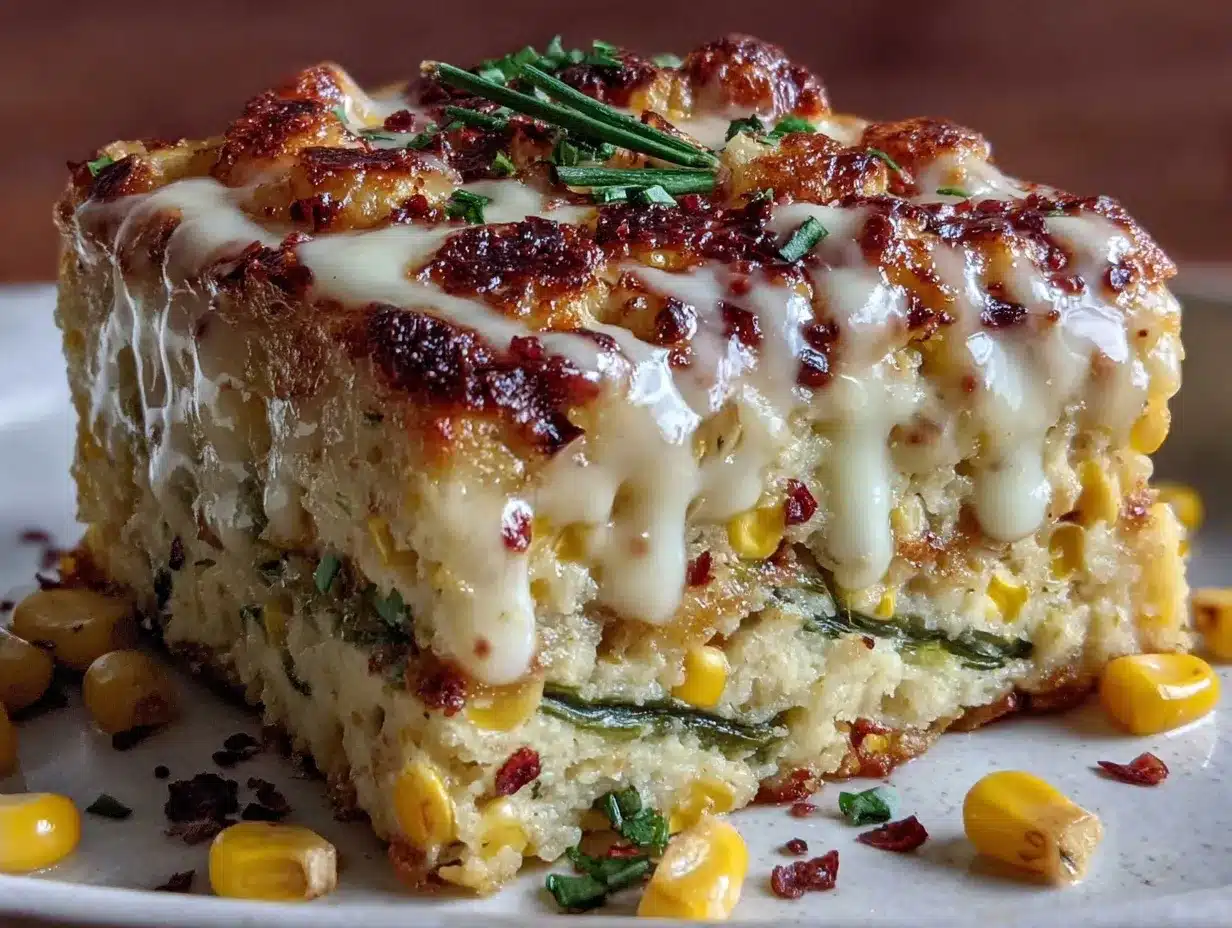 Creamy Poblano Corn Casserole preparation steps