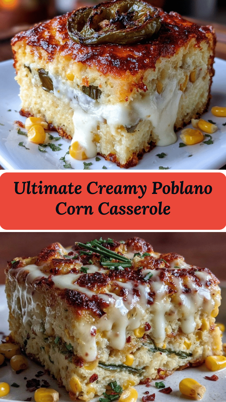 Creamy Poblano Corn Casserole recipe