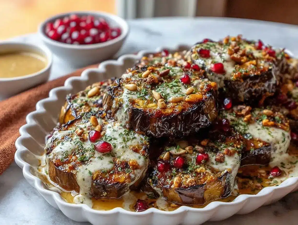 creamy roasted eggplant preparation steps