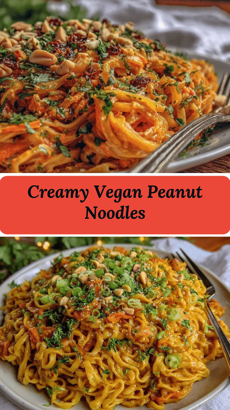 creamy vegan peanut noodles recipe