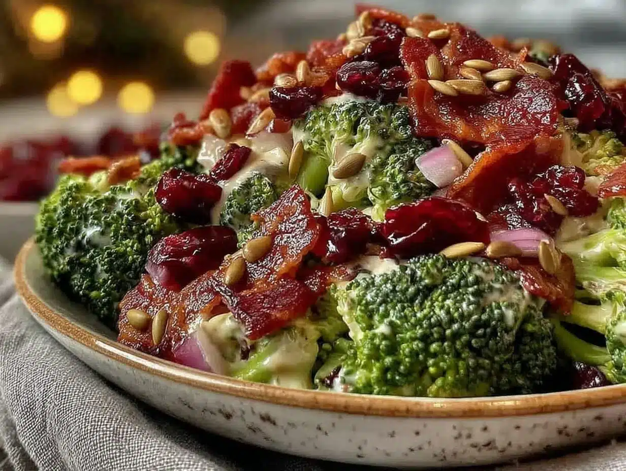 crispy broccoli salad preparation steps