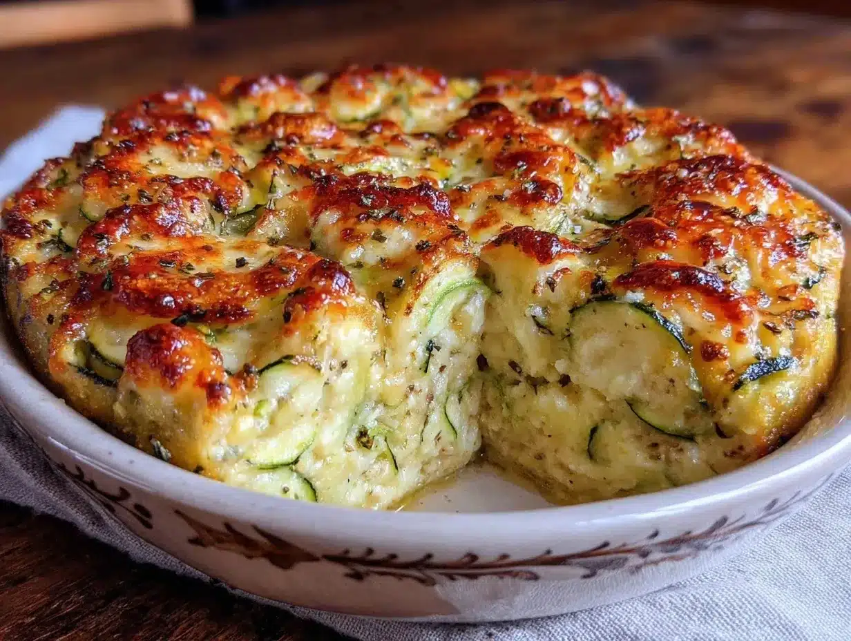 crispy cheesy zucchini bake preparation steps