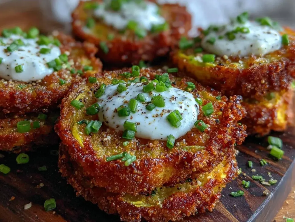 crispy fried green tomatoes - featured image