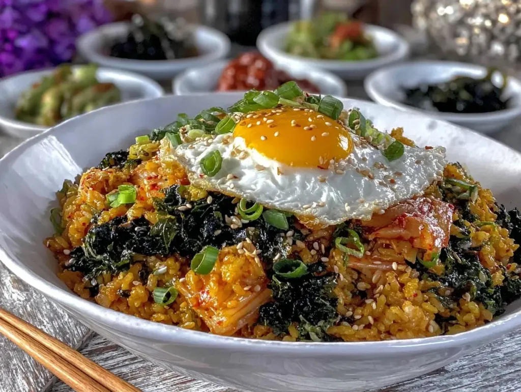 crispy kimchi fried rice - featured image