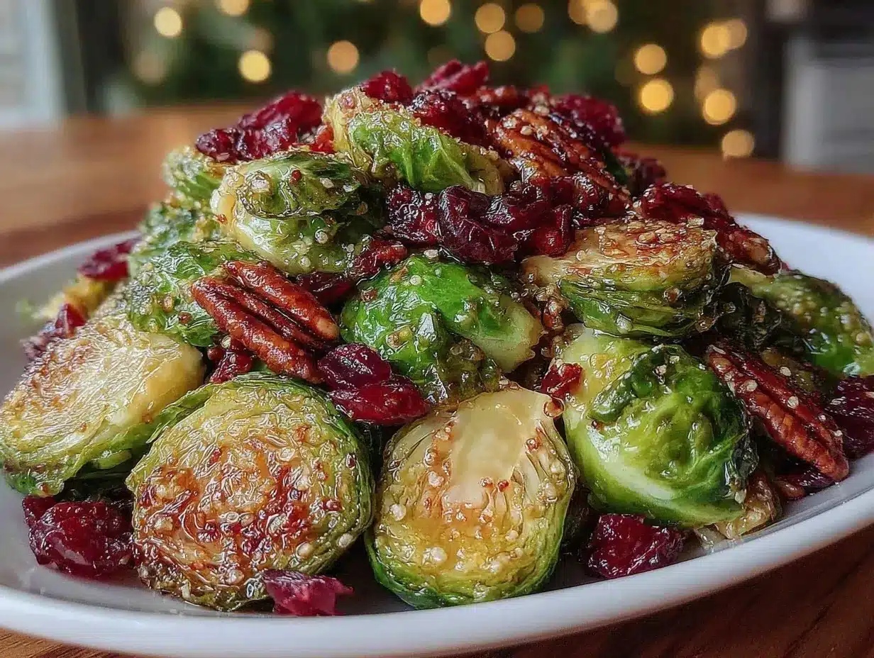 crispy maple dijon brussels sprouts preparation steps