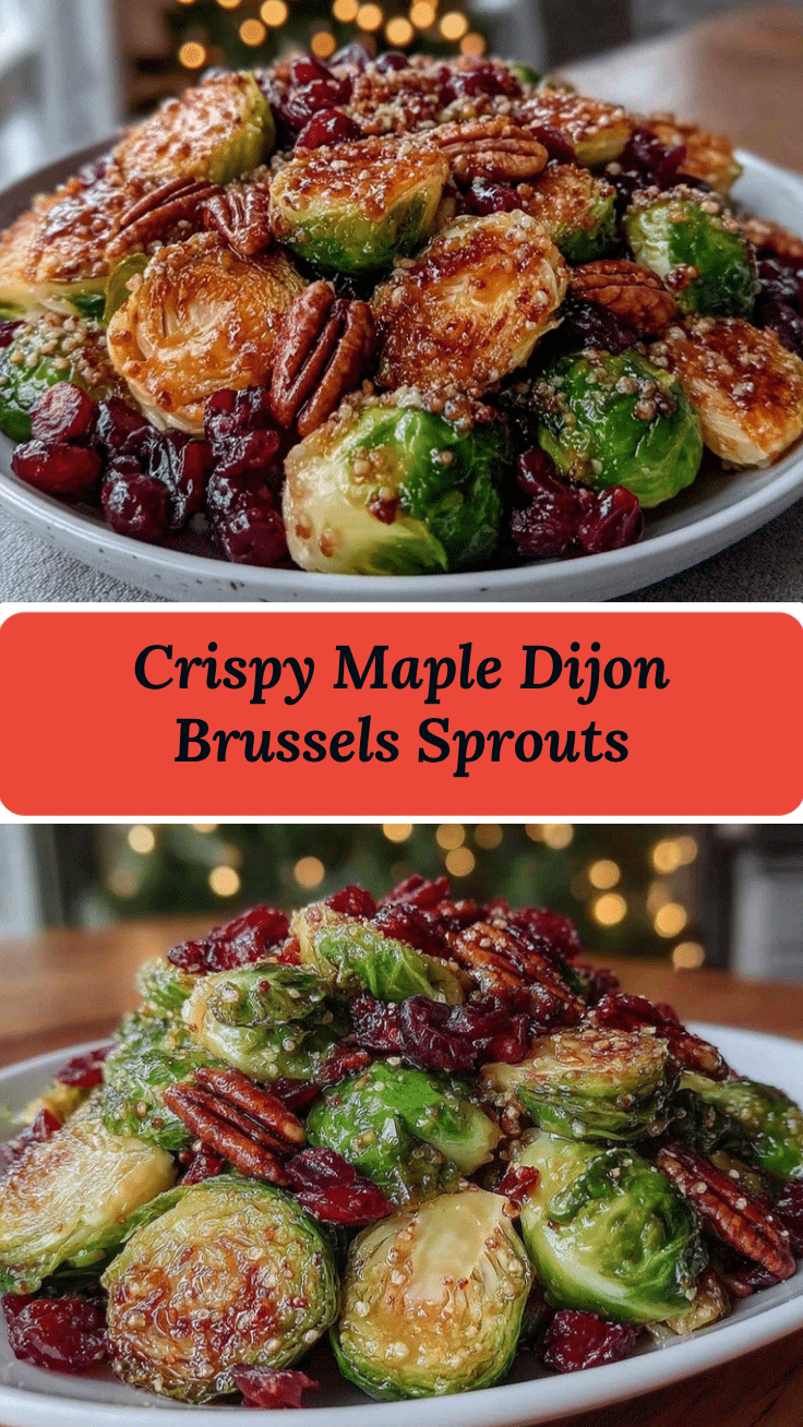 crispy maple dijon brussels sprouts recipe