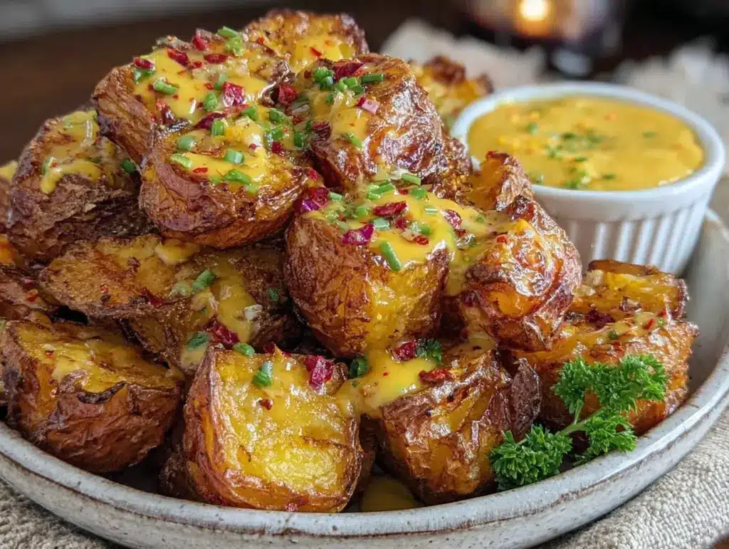 crispy patatas bravas - featured image