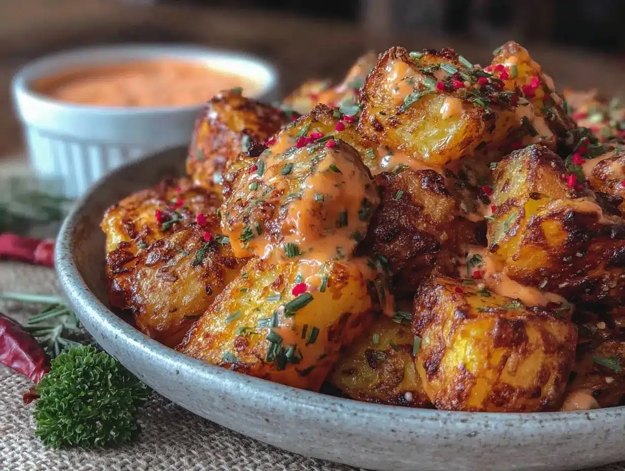 crispy patatas bravas preparation steps