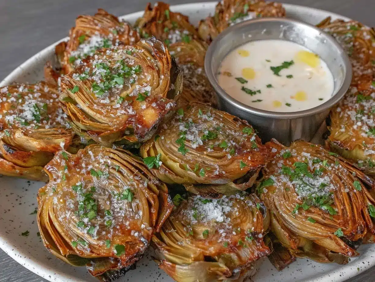 crispy roasted baby artichokes preparation steps