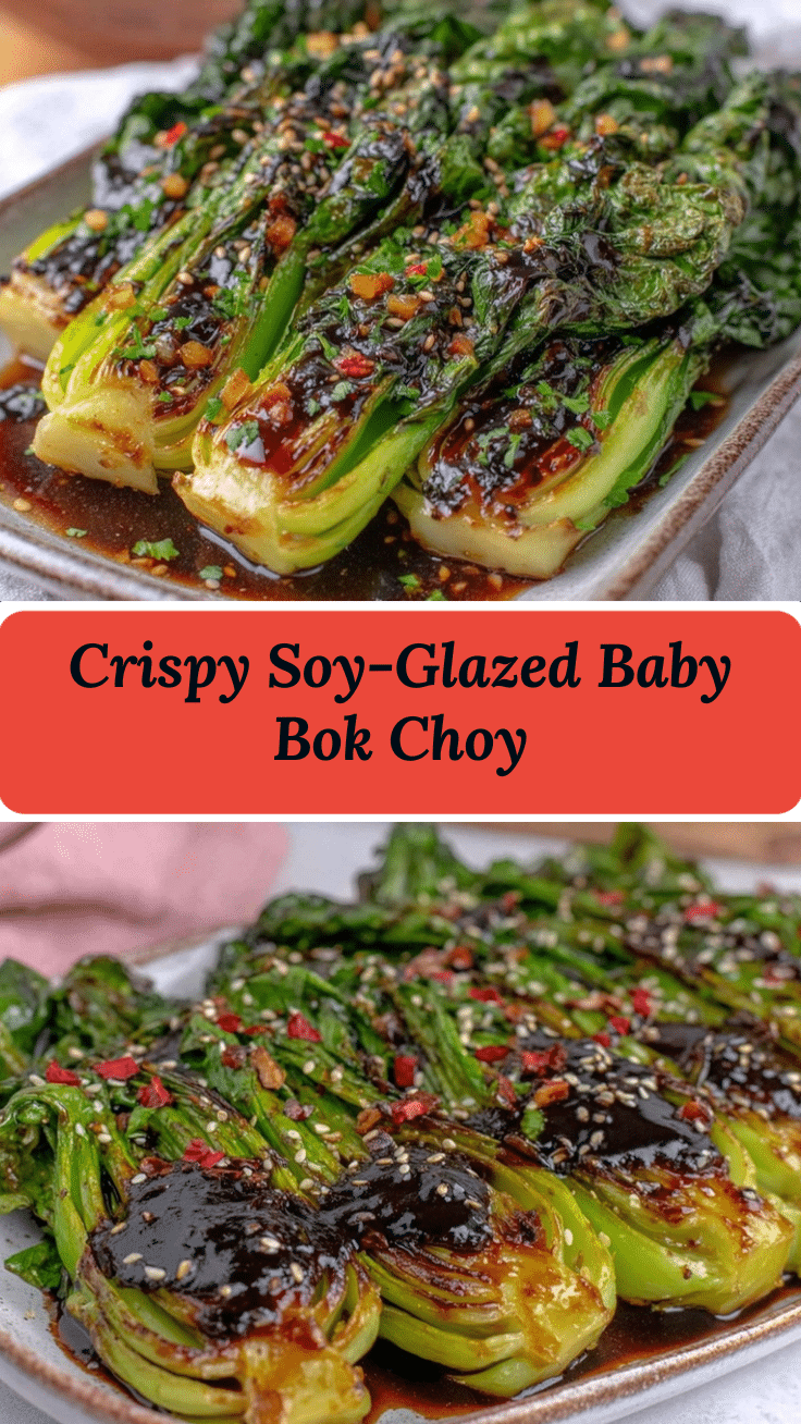 crispy roasted baby bok choy recipe