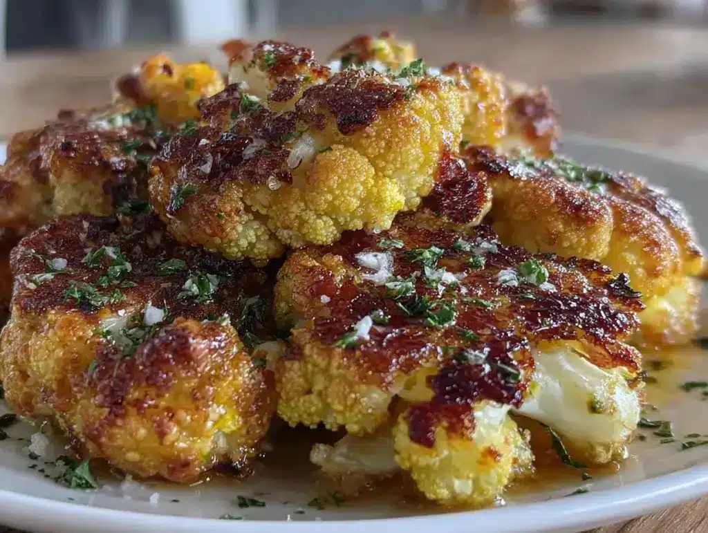 crispy roasted cauliflower - featured image