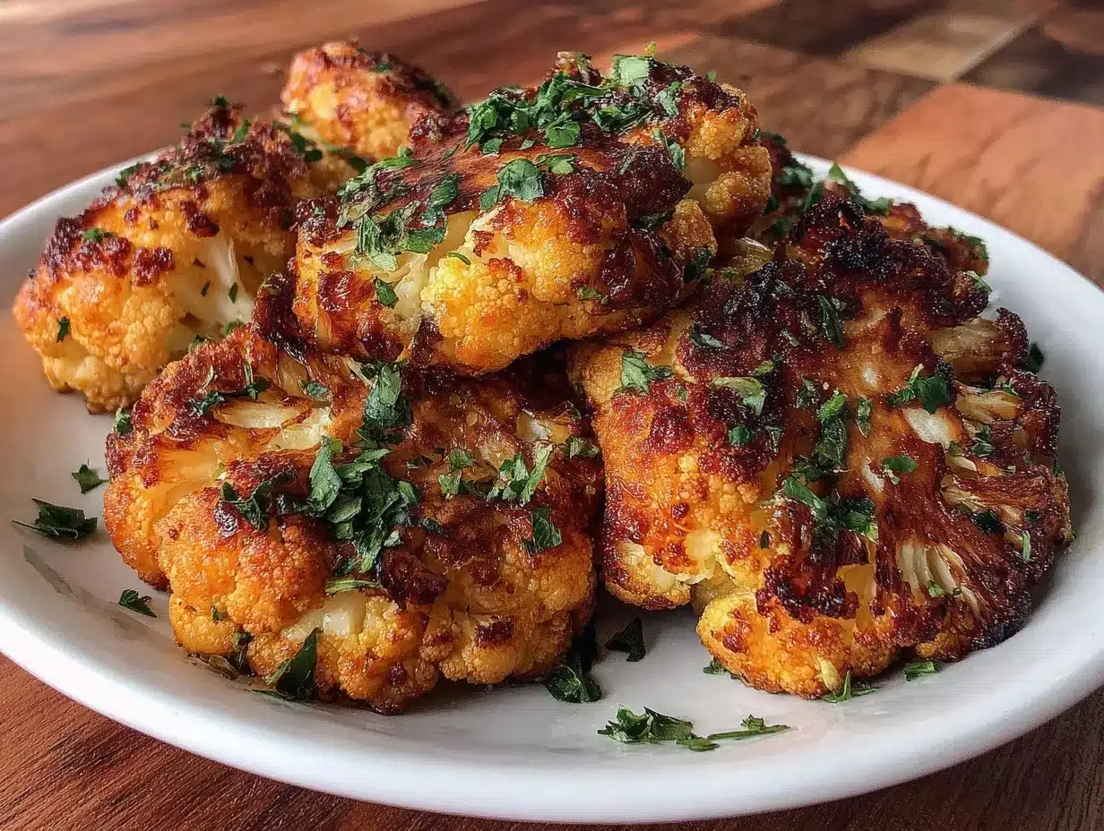crispy roasted cauliflower preparation steps