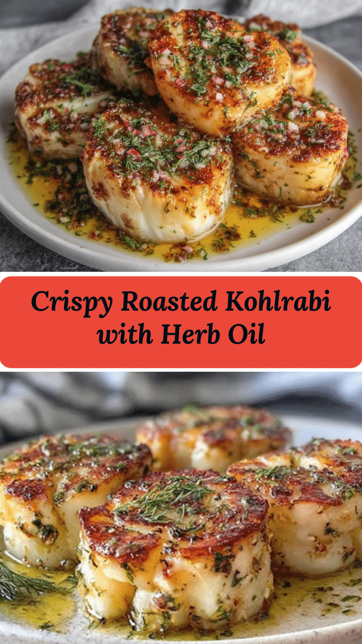 crispy roasted kohlrabi recipe