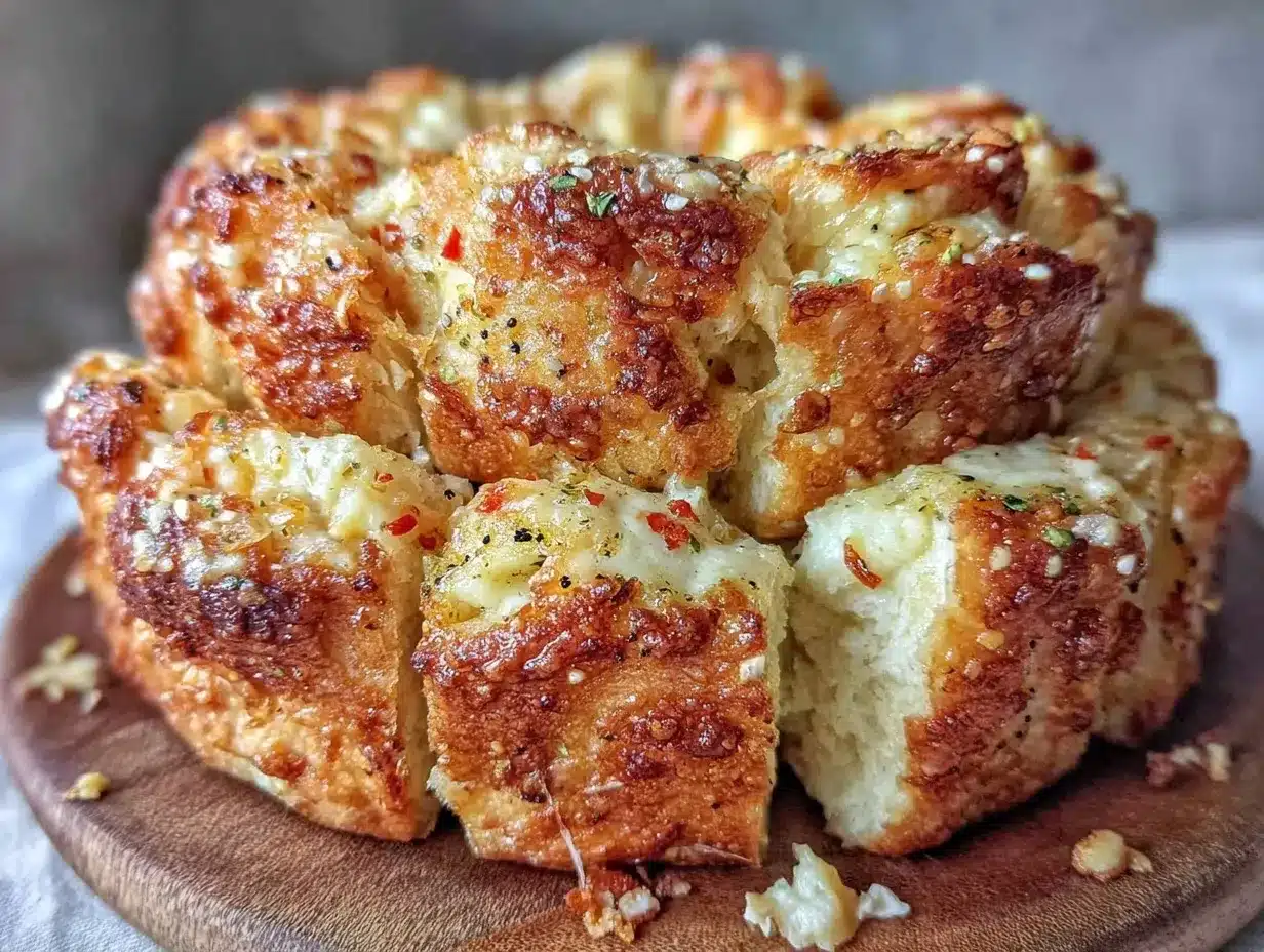 everything bagel pull-apart bread preparation steps