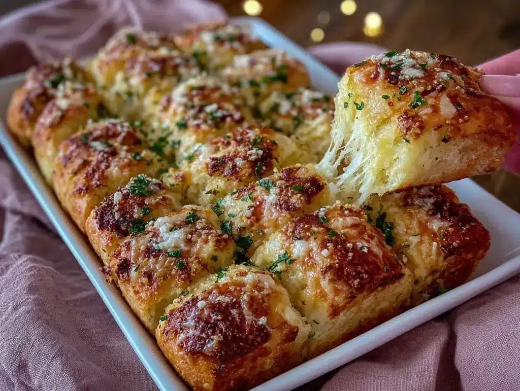 fluffy garlic parmesan breadsticks - featured image