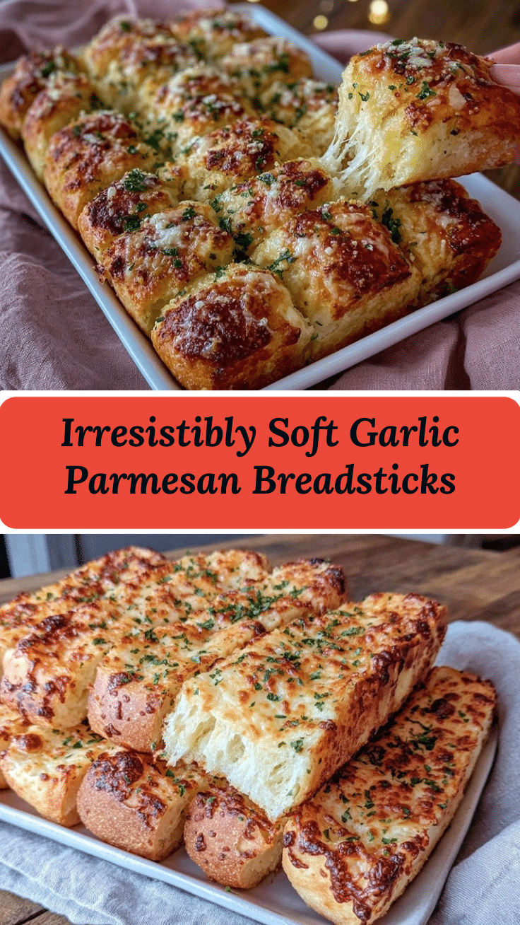 fluffy garlic parmesan breadsticks recipe