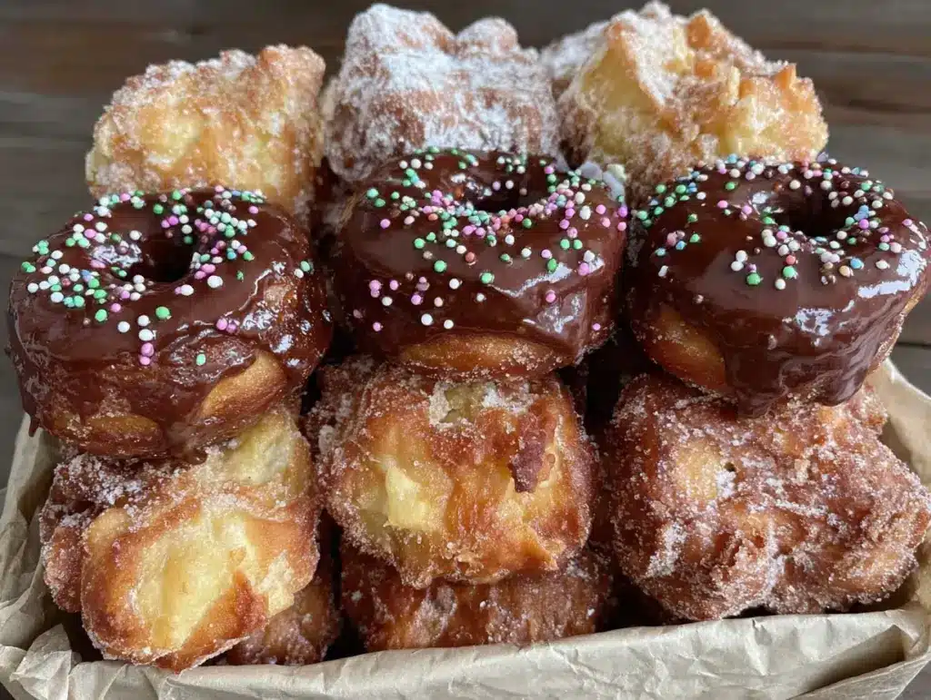 fluffy gluten free donuts - featured image