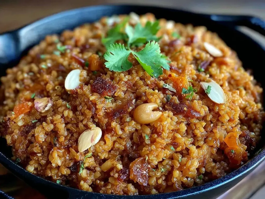 fluffy teff pilaf - featured image