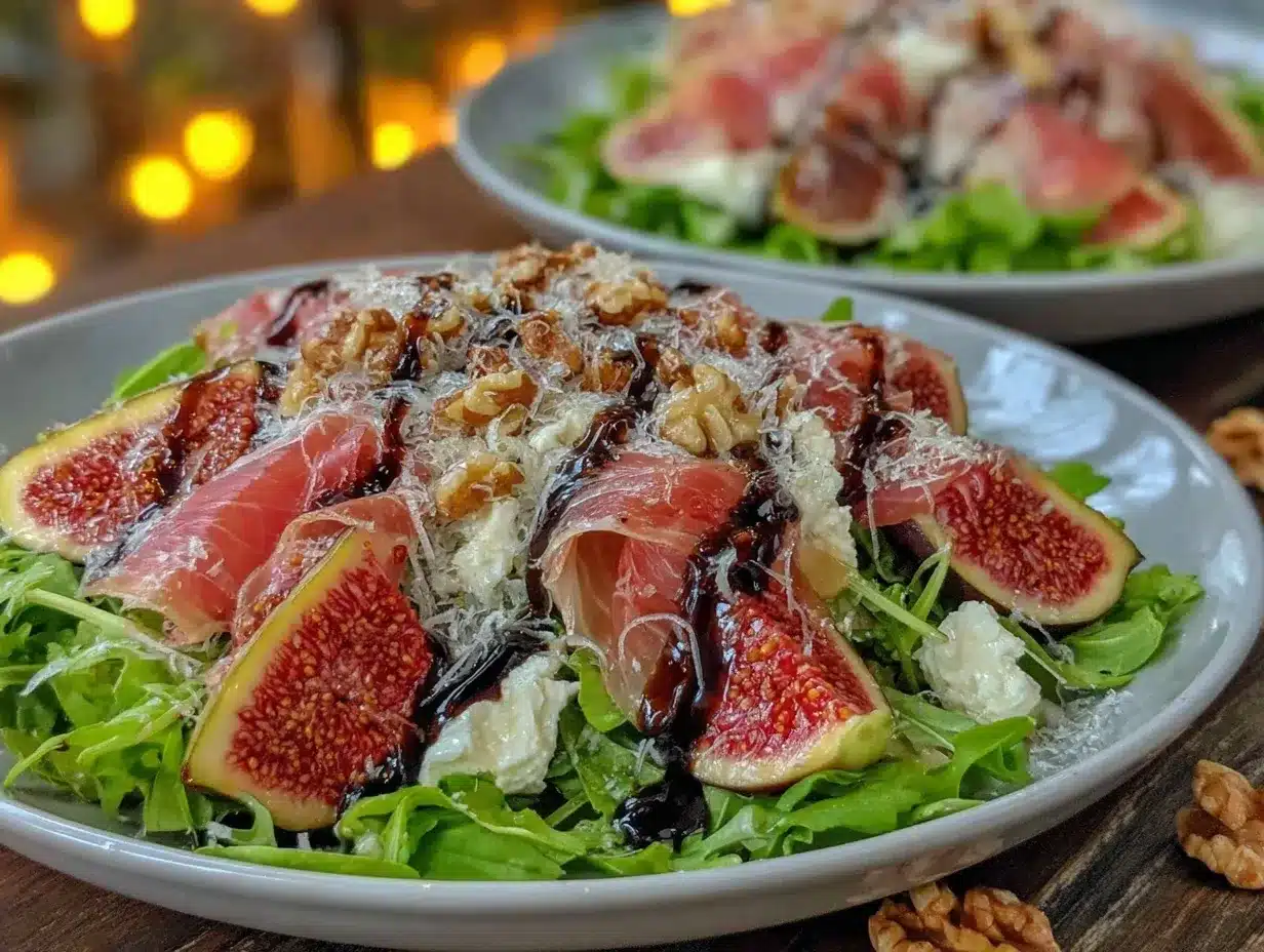 fresh fig and prosciutto salad preparation steps