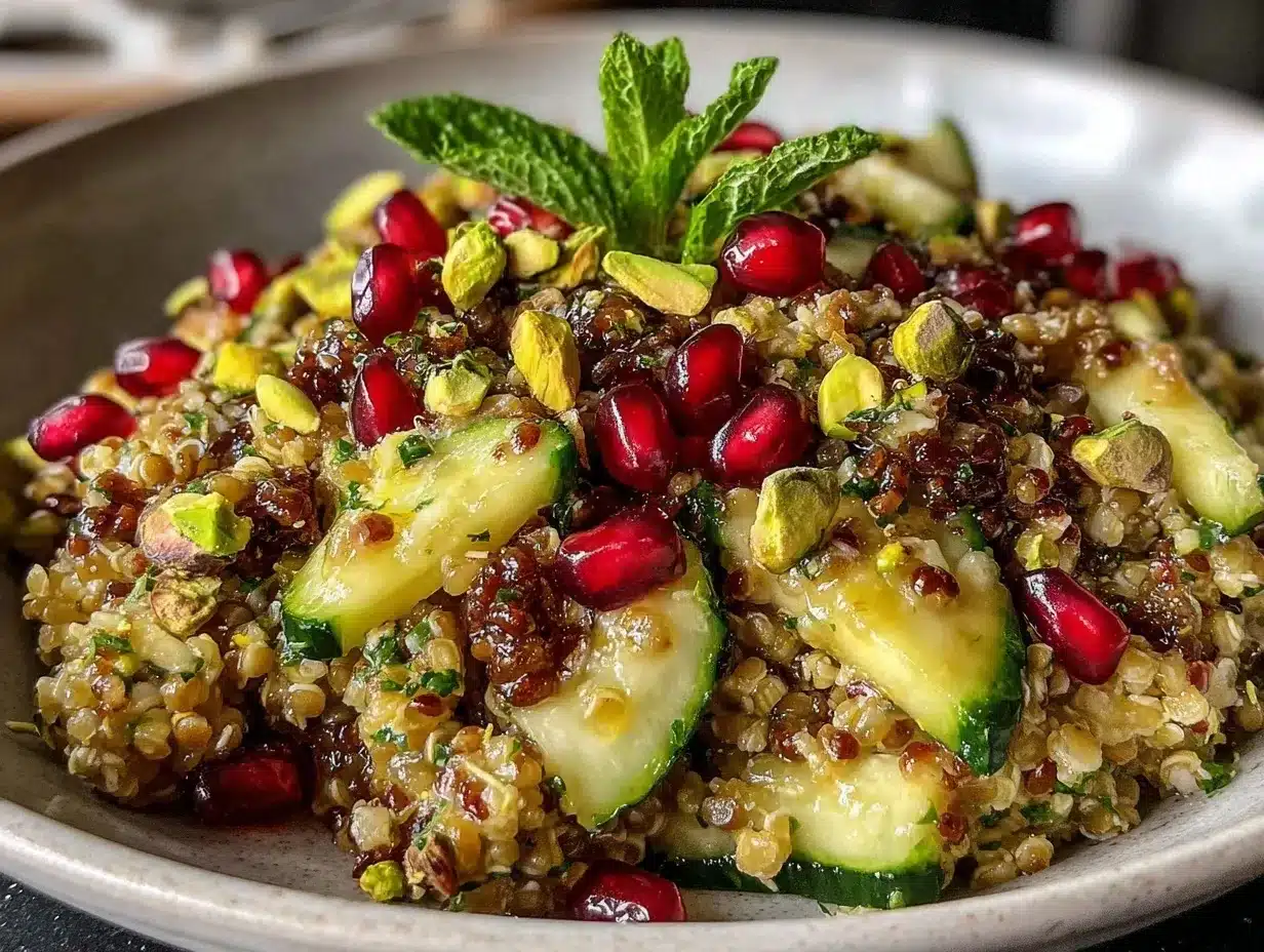 Fresh Freekeh Salad preparation steps