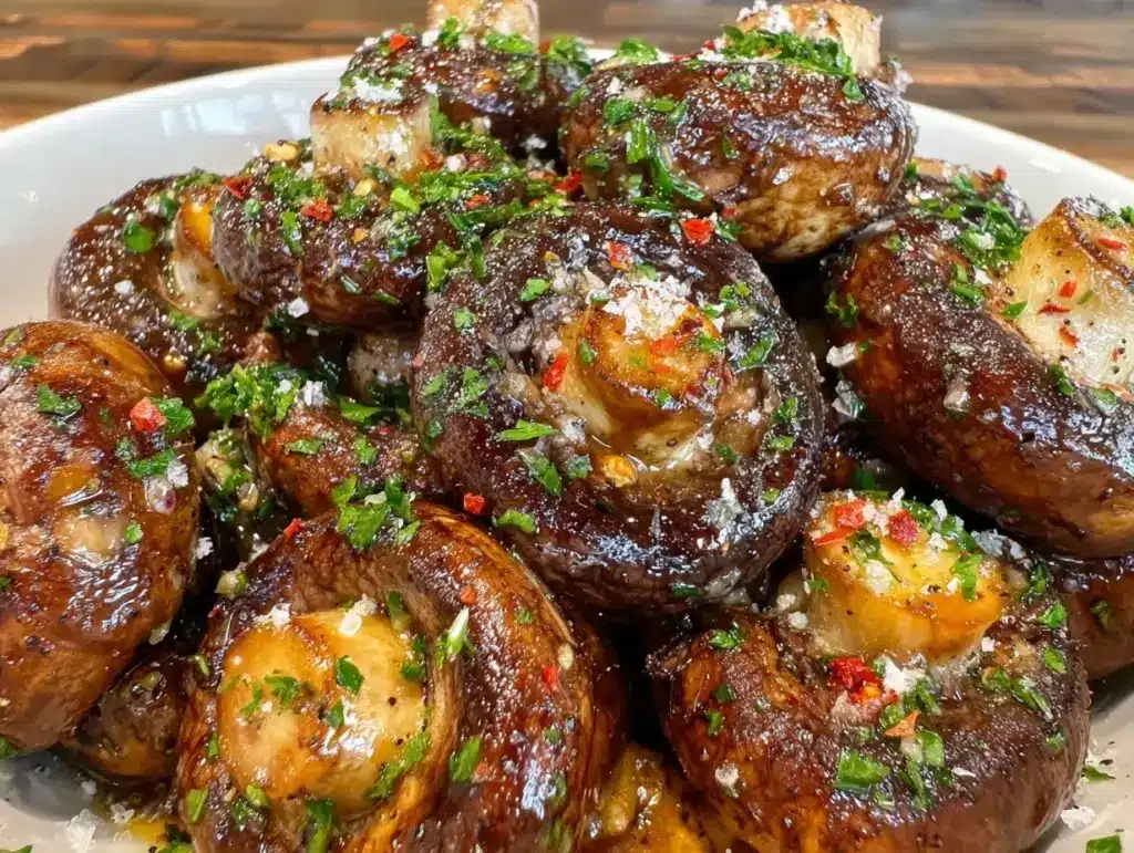 garlic butter mushrooms - featured image