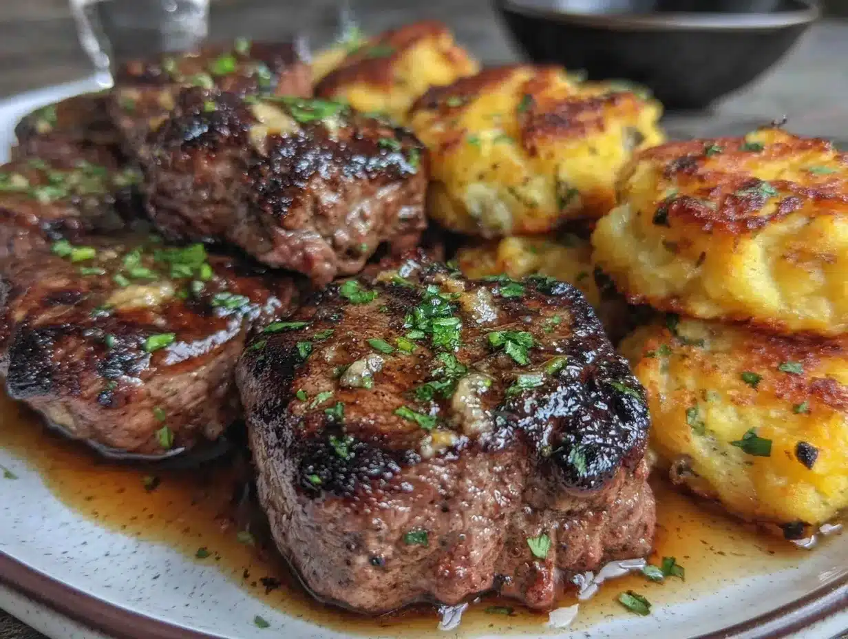 garlic butter steak bites preparation steps