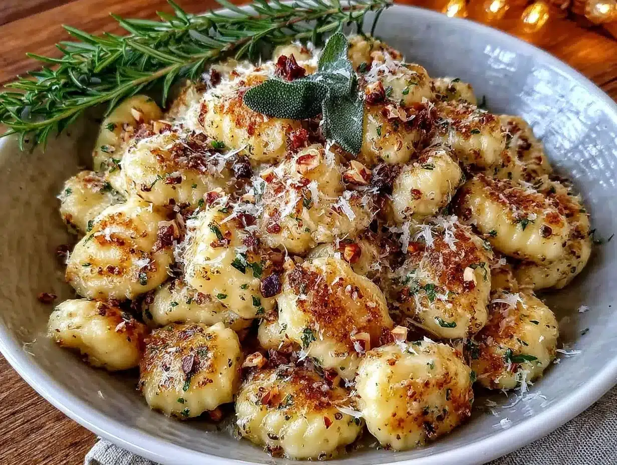 gnocchi with sage brown butter preparation steps