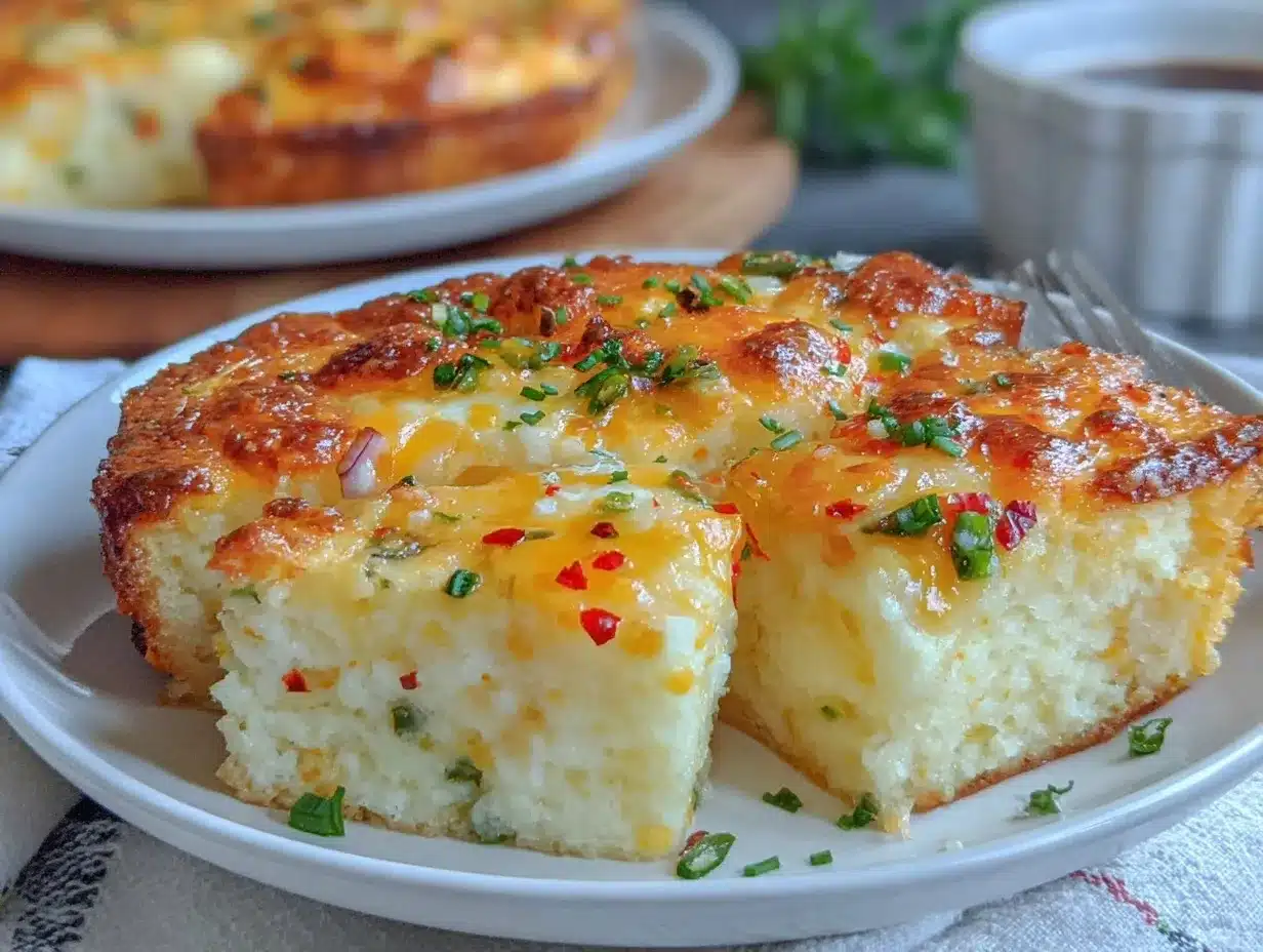 Green Chile and Cheese Grits Casserole preparation steps