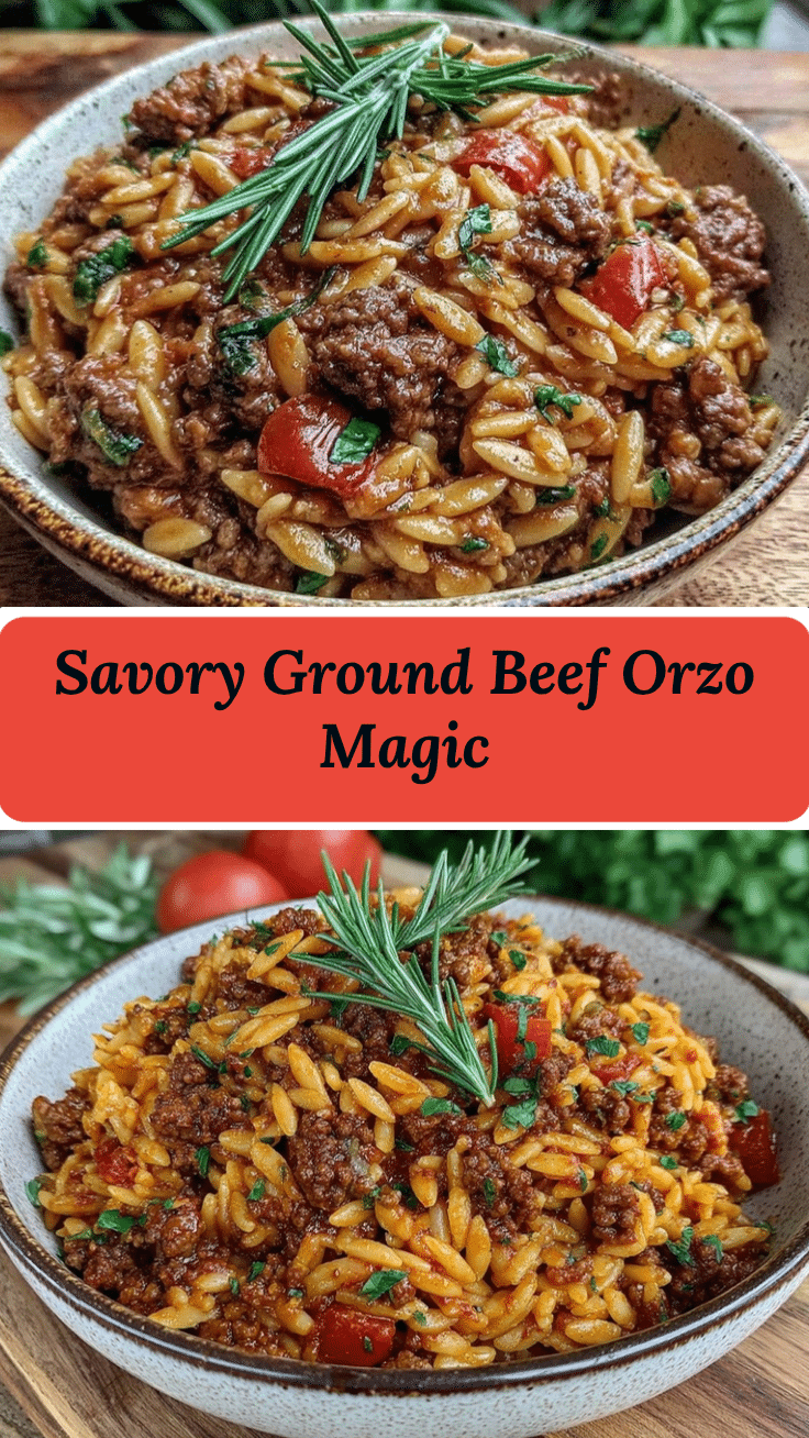 ground beef orzo recipe